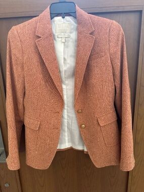 Banana Republic textured wool blend blazer